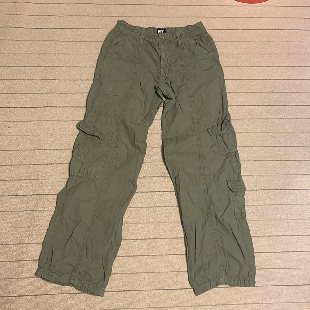 BDG Urban Outfitters Women's Y2K Low Rise Relaxed Green Cargo Pants/ Size XS